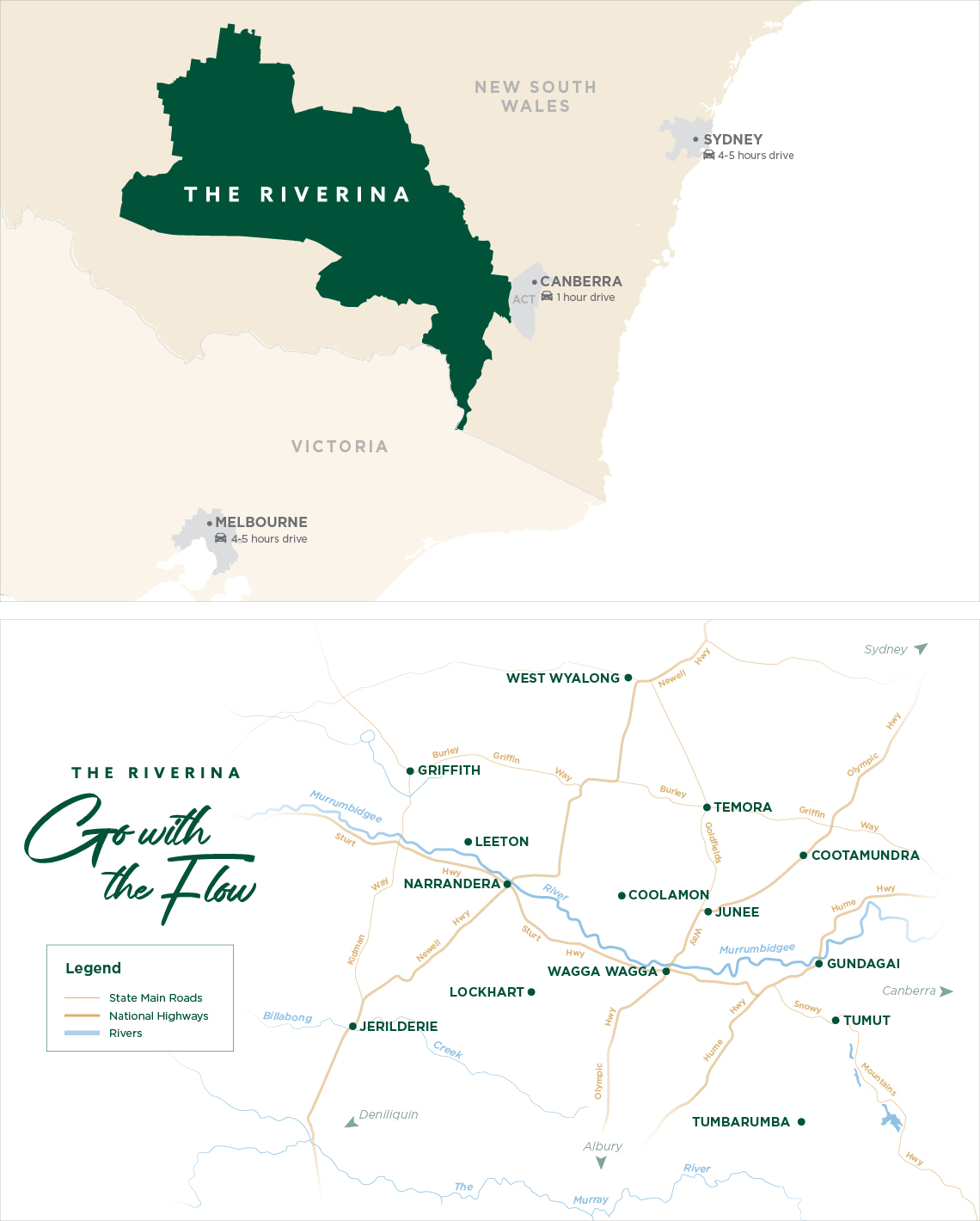 The Riverina Map NSW Holidays Accommodation Things To Do   Riverina Map 0 