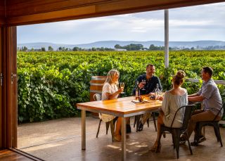 Friends enjoying a visit to Yarran Wines, Yenda just north of Griffith