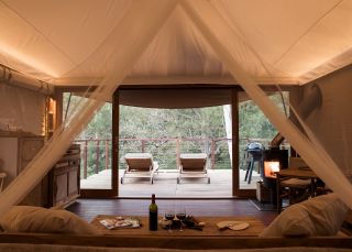 Glamping tent at Turon Gates, Capertee