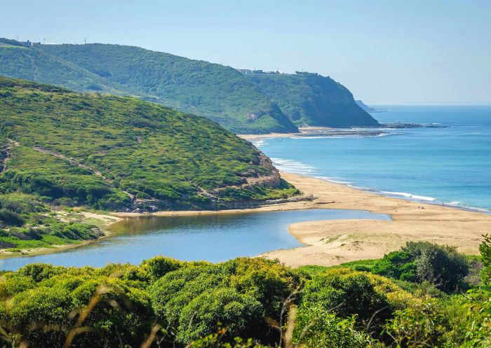 Coastal views along Leggy Point Loop Walking Track, Glenrock State Conservation Area, NSW, Australia