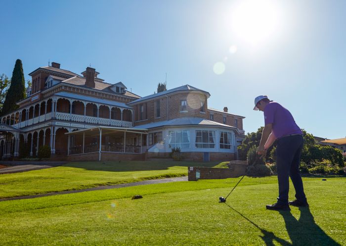 Man enjoying a round of golf at Duntryleague Golf Club's championship golf course at Duntryleague Golf Club, Orange