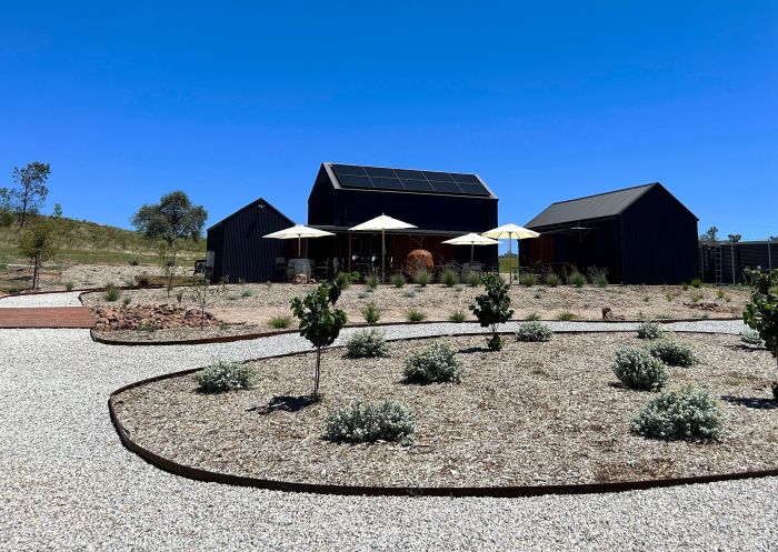 View of the grounds at Small Batch Brewery & Hop Farm, Mudgee