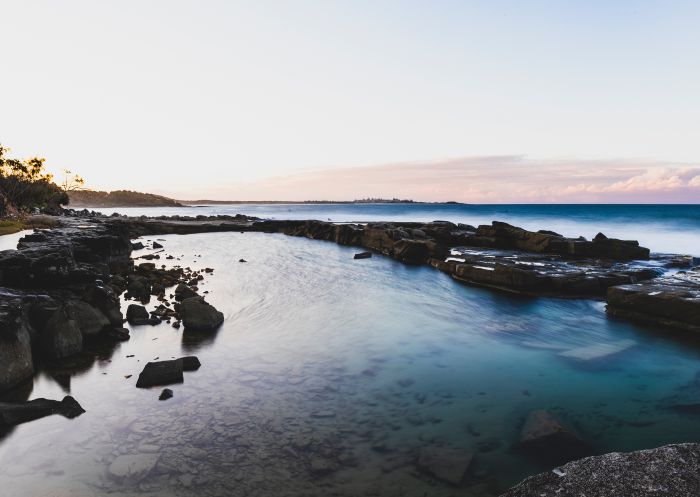 Scenic coastal views across Angourie Blue Pool, Angourie