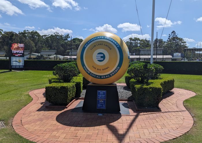 The Big Lawn Bowl in front of Club Lake Cathie - Credit: Club Lake Cathie