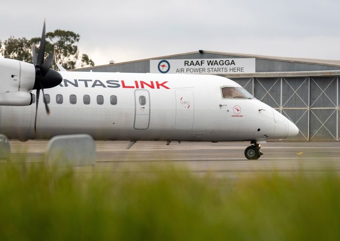 Plane on the tarmac at Wagga Wagga Airport, Wagga Wagga