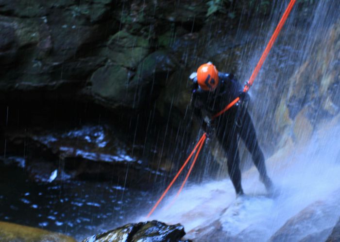 Abseiling at Empress Falls with Eagle Rock Adventure, Katoomba