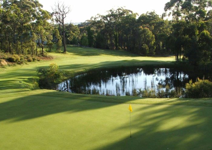 Players at the 7th Tee at Highlands Golf Club, Mittagong