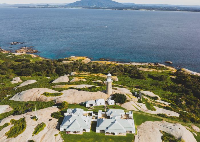 Aerial view of Montague Island Head Lighthouse Keeper's Cottage, Montague Island 