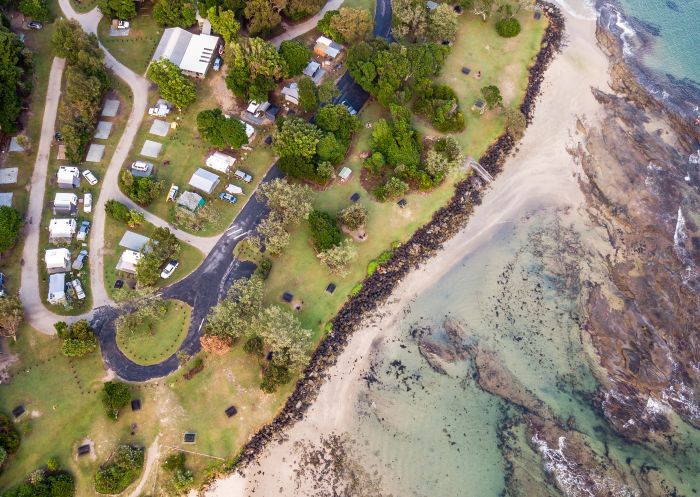 Aerial of Woody Head, Bundjalung National Park