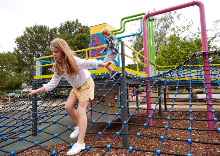 Children enjoying the playground, Speers Point, Lake Macquarie