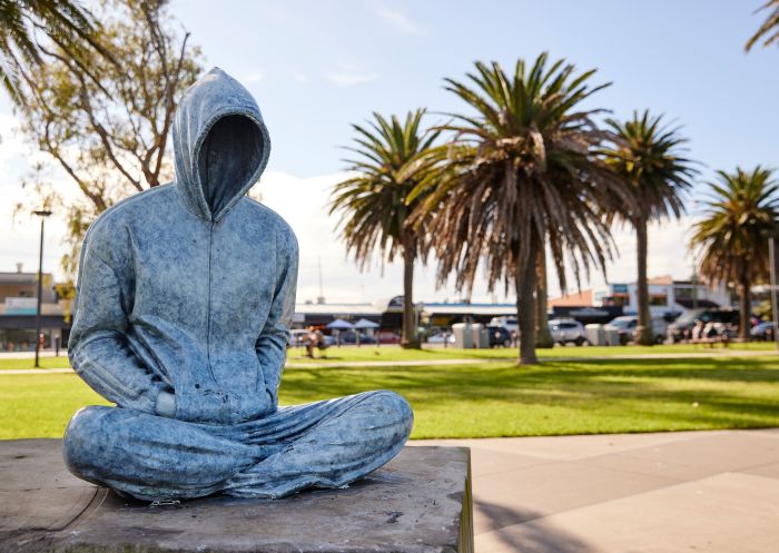 Soloist by artist Alex Sexton as part of the Warners Bay Sculpture Walk, Warners Bay, Lake Macquarie 