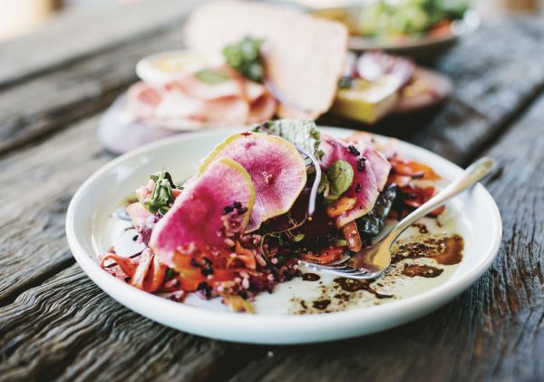 Salad dish from Three Blue Ducks at The Farm, Byron Bay