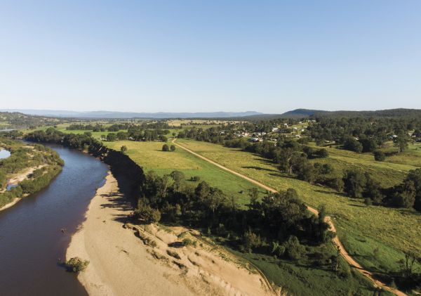 Scenic country views across the Clarence River and Valley, North Coast