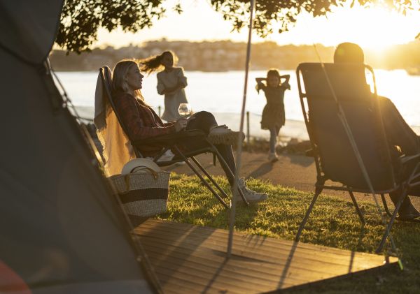 Cockatoo Island's waterfront campground