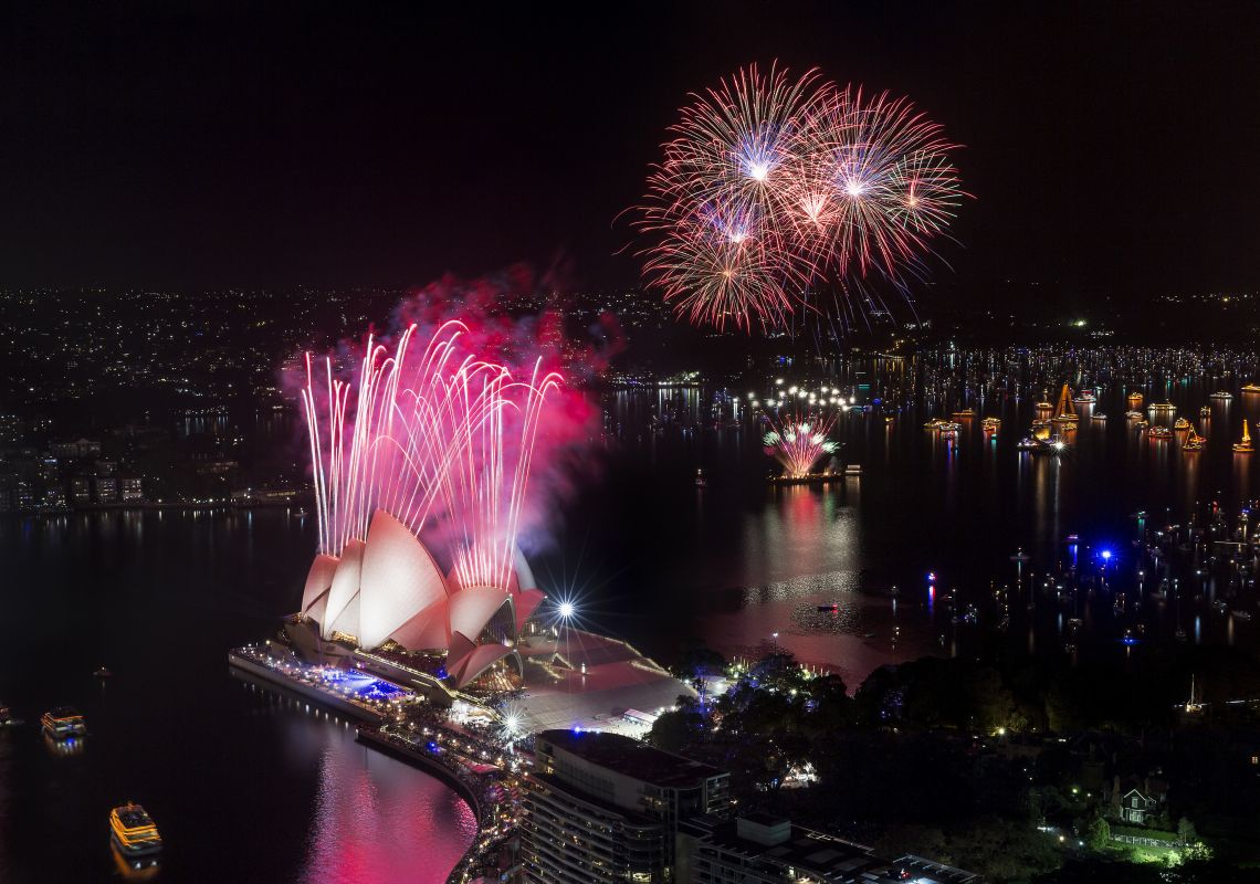 Sydney's New Year's Eve fireworks - Sydney Harbour - Sydney City