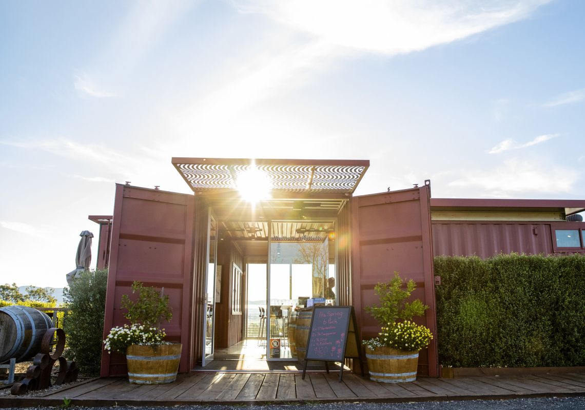 Beautiful sunset at First Ridge Wines - Burrundulla - south of Mudgee 