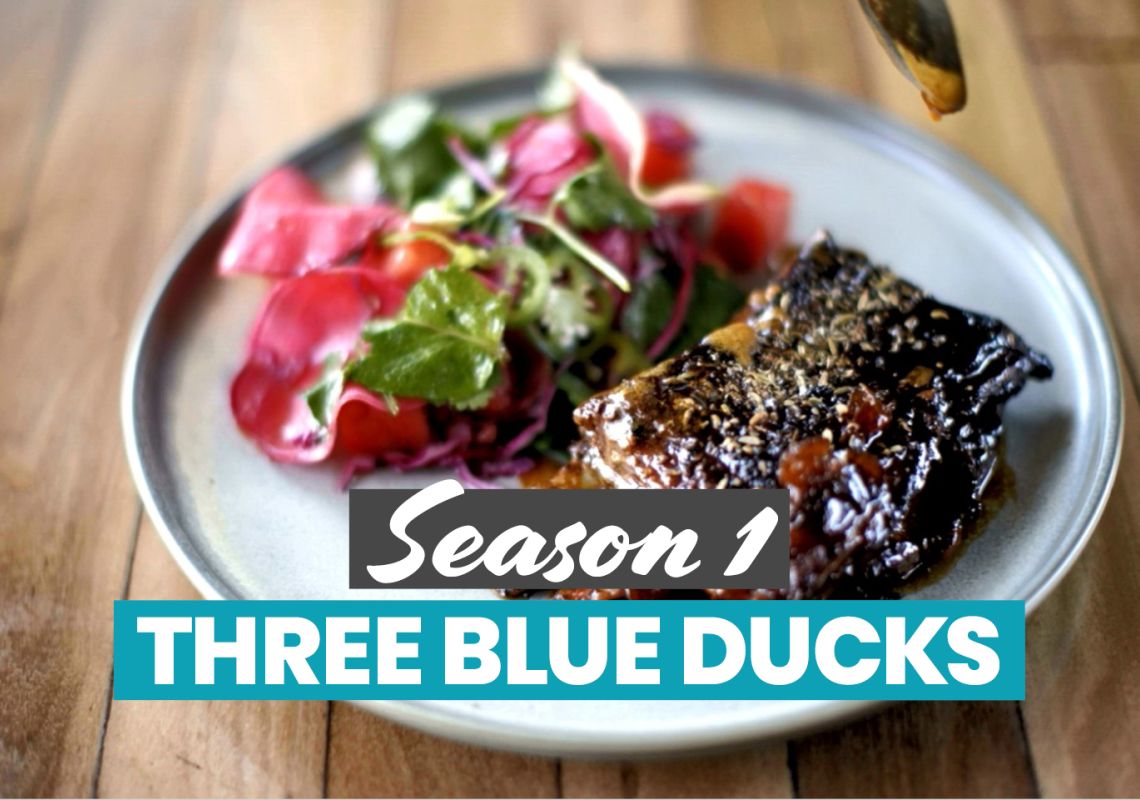 Three Blue Ducks