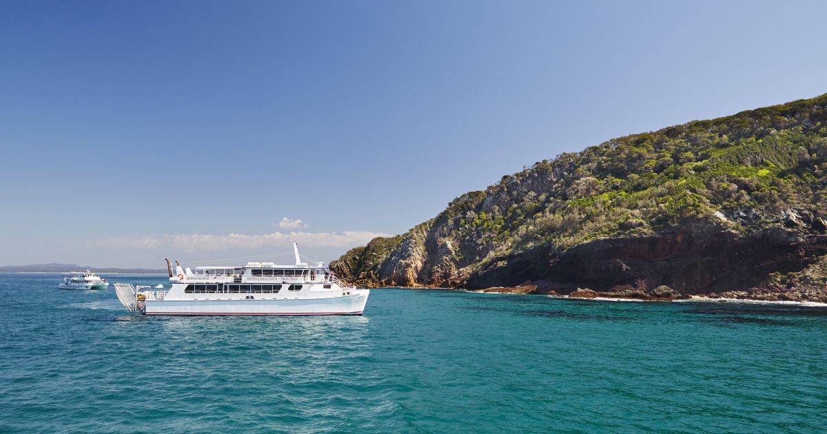 superyacht in nelson bay