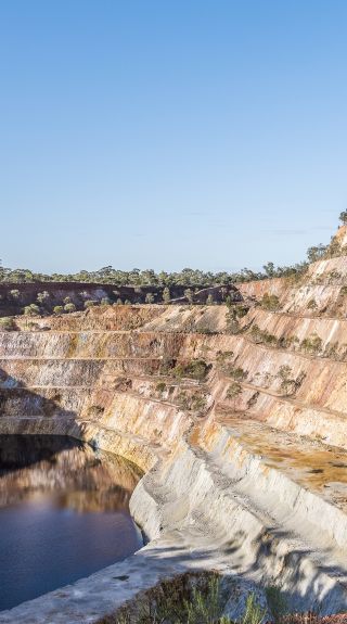 The Peak Hill Open Cut Gold Mine in Parkes Shire