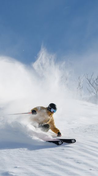 Skiing on a powder day, Thredbo - Credit: Thredbo Media