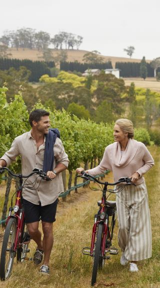 Couple enjoying a romantic getaway in Bowral, Southern Highlands
