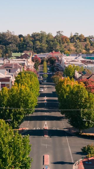 The country town of Inverell, New England