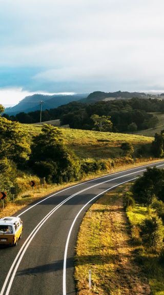 Roadtrip in a campervan, Bellingen