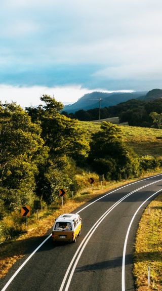 Roadtrip in a campervan, Bellingen