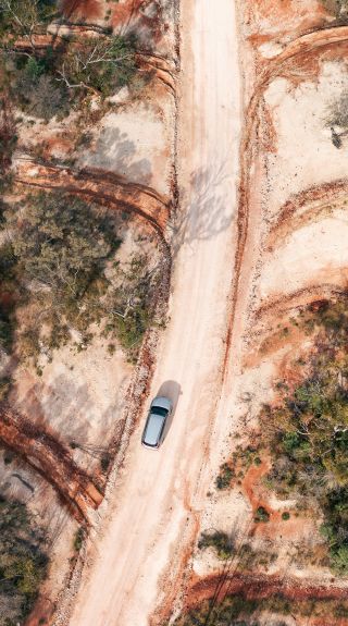 Scenic outback drive in Cumborah, near Lightning Ridge, Outback NSW
