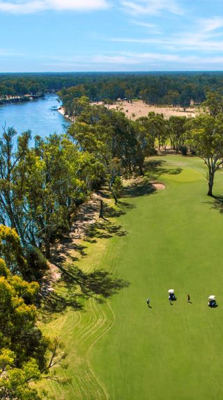 Murray Course 5th hole alongside the Murray River, Mulwala - Credit:  Yarrawonga Mulwala Golf Club Resort
