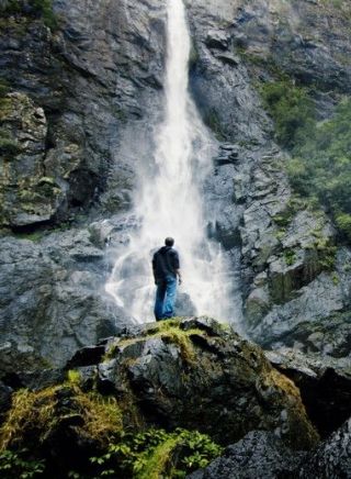 The towering Ellenborough Falls, on the mid NSW North Coast