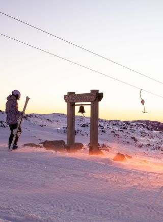 Sunrise at Australian Highest lifted point, Thredbo