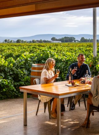 Friends enjoying a visit to Yarran Wines, Yenda just north of Griffith