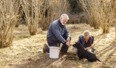 Owners Peter and Kate Marshall searching for truffles with their dog at Terra Preta Truffles, Braidwood