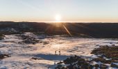 Couple exploring the alpine backcountry in Kosciuszko National Park, Snowy Mountains