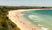 Aerial view of Clarkes Beach - Byron Bay - North Coast