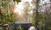 Outdoor bath at Logan Brae Retreats, Kanimbla